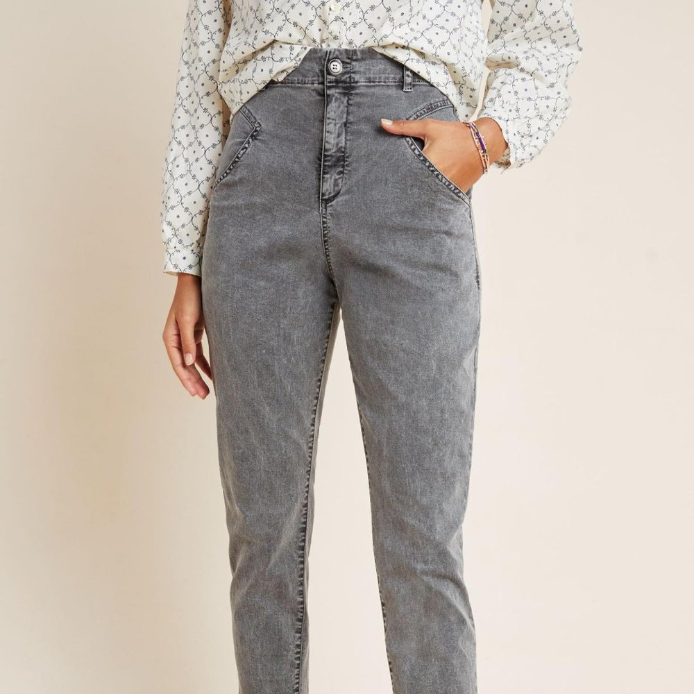 Amadi Lindy High-Rise Slim Straight Utility Pants